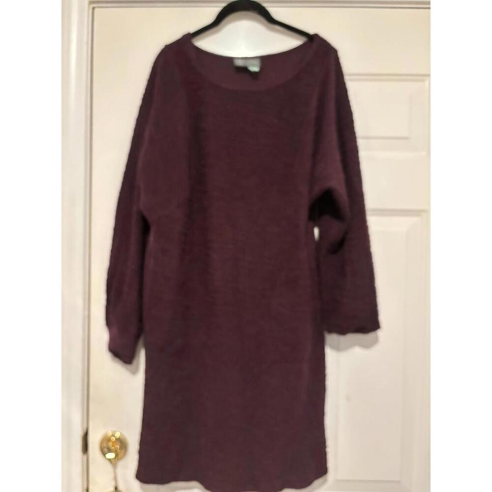 Women's sz M Anthropology Sat. Sun. Maroon‎ sweater dress #1282
